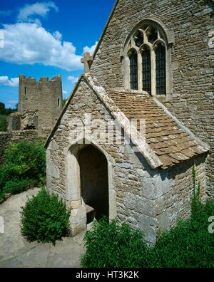 Farleigh Hungerford castello, c1990-2010. Artista: David Sellman. Foto Stock