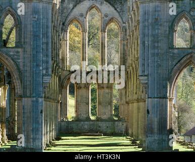 Rievaulx Abbey, c1990-2010. Artista: Joe Cornish. Foto Stock