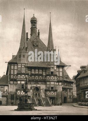 "Wernigerode - Rathaus", 1931. Artista: Kurt Hielscher. Foto Stock