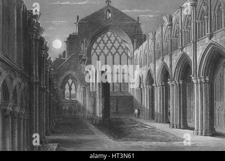 "Cappella Holyrood, Edimburgo", 1859. Artista: William Miller. Foto Stock