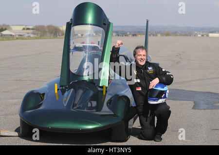 La British Steam Car Challenge test a Thorney Island Artista: sconosciuto. Foto Stock