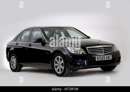 2009 Mercedes Benz C200: Artista sconosciuto. Foto Stock