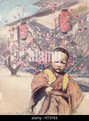 "Anticipo Giappone', c1887, (1901). Artista: Mortimer Menpes L. Foto Stock