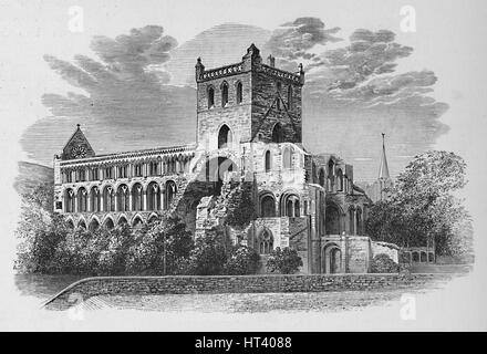 "Dal sud-est', Jedburgh Abbey, c1880, (1897). Artista: Alexander Francesco Lydon. Foto Stock