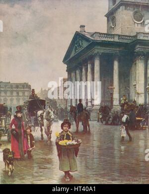 'St Martin's-in-the-Fields", 1888, (c1915). Artista: William Logsdail. Foto Stock