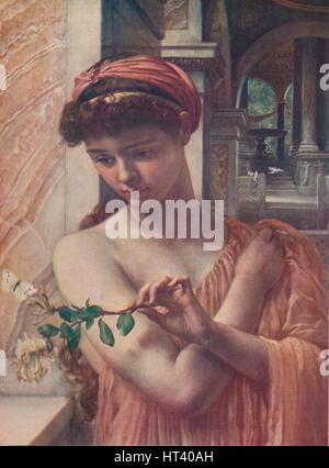 "Psiche nel tempio dell'amore", 1882, (c1915). Artista: Edward John Poynter. Foto Stock