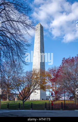 Monumento di Bunker Hill - Boston, Massachusetts, STATI UNITI D'AMERICA Foto Stock