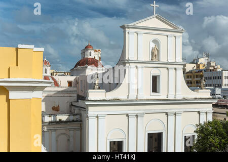 CATEDRAL metropolitana Basilica de San Juan Bautista Old San Juan Portorico Foto Stock