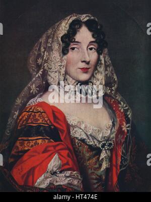 "Princesse des Ursins, Anne Marie de La Tremoille', c1670, (1939). Artista: sconosciuto. Foto Stock