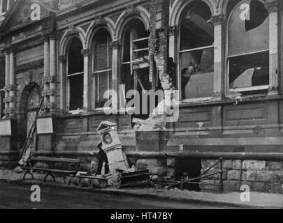 'Il raid navale sulla costa est", 1914. Artista: sconosciuto. Foto Stock