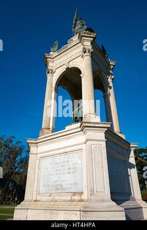 Statua commemora Francis Scott Key e la stella Lamas Banner in Golden Gate Park di San Francisco, California, 14 gennaio 2017. Foto Stock