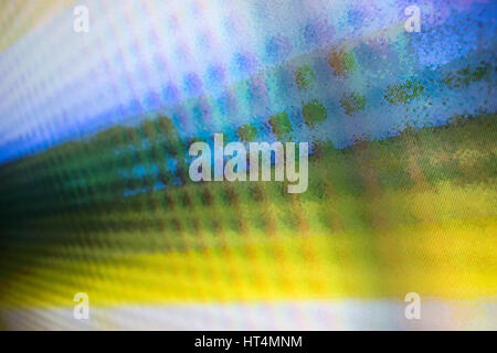 Abstract di TV pixel moire pattern a colori Foto Stock