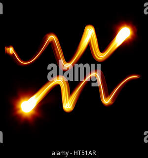 Aquarius. Segni zodiacali collection Foto Stock