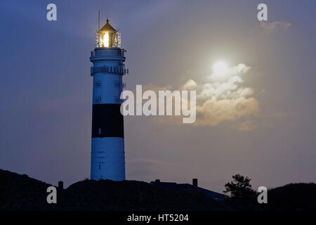 Rotes kliff lighthouse, Kampen, Sylt, SCHLESWIG-HOLSTEIN, Germania Foto Stock