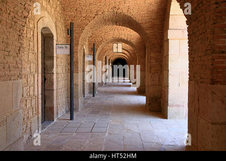 Montagna Montjuic a Barcellona, Spagna Foto Stock