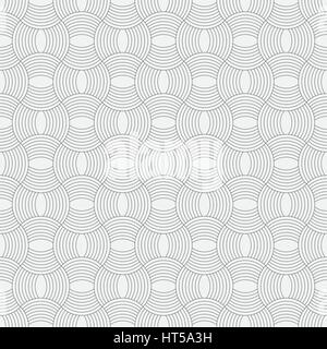 Modello senza giunture. Moderno testurizzato astratto dello sfondo. Elegante texture ornati con regolarmente la ripetizione delle forme geometriche, semicirconferenze, archi, ovali. V Illustrazione Vettoriale