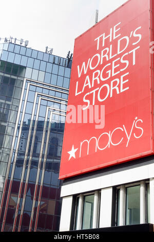 I magazzini Macy's Herald Square, Manhattan NYC, STATI UNITI D'AMERICA Foto Stock