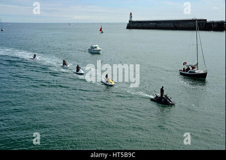 La Grande Jetee di Les Sables-d'Olonne, Vendee, Pays de la Loire, in Francia, in Europa Foto Stock