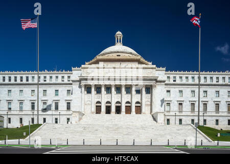 Facciata sud Capitol Building (©RAFAEL CARMOEGA 1929) San Juan Portorico Foto Stock