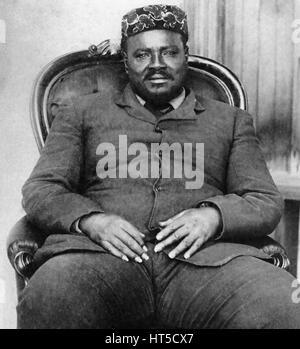 CETSHWAYO kaMPANDE (c) 1826-1884 Zulu re mentre in esilio a Londra Foto Stock