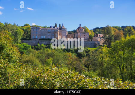 Chastellux-sur-Cure Chateau, la Borgogna in Francia Foto Stock