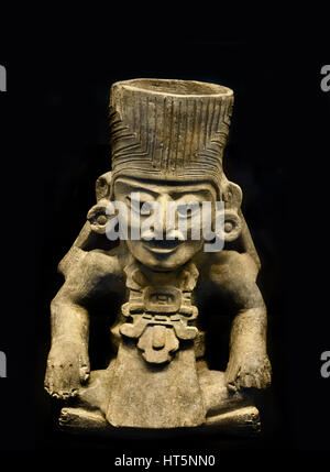 Figurina pentola di creta zapoteco (cultura) Zapotechi civiltà pre colombiana Mesoamerican America centrale 500 BC - 900 ad American Foto Stock