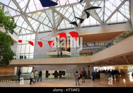 Vista interna dell'edificio est della Galleria Nazionale d'arte. Washington D.C, STATI UNITI D'AMERICA Foto Stock