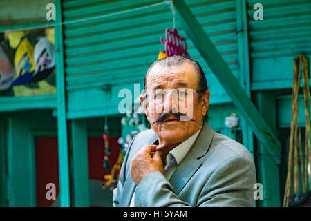 Il vecchio uomo turco local Foto Stock