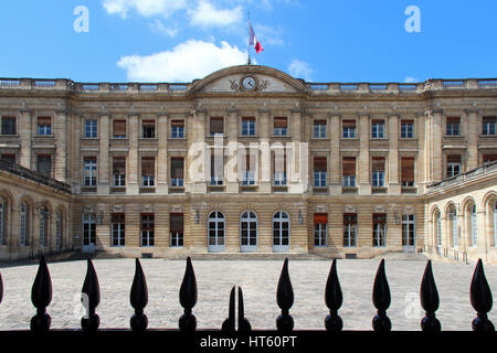 Il Rohan mansion (municipio) a Bordeaux (Francia). Foto Stock