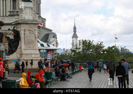 La Promenade des Gouverneurs nella Vecchia Quebec City Foto Stock