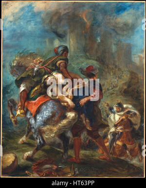 Il rapimento di Rebecca da Eugene Delacroix Foto Stock