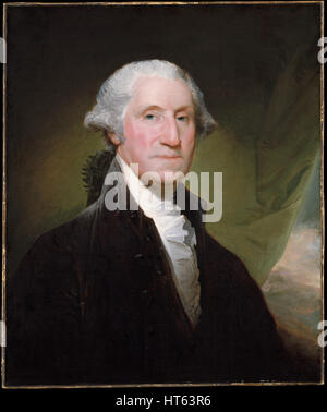 Ritratto del presidente americano George Washington da Gilbert Stuart Foto Stock