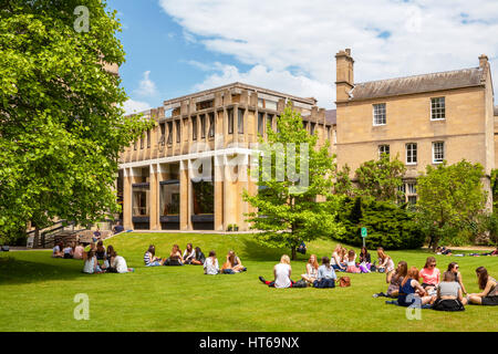 Gli studenti di Balliol College. Oxford, Inghilterra Foto Stock