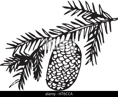 Cono mano frutta disegnare doodle illustration design Illustrazione Vettoriale