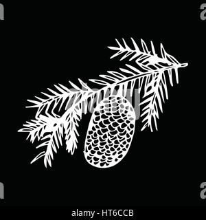 Cono mano frutta disegnare doodle illustration design Illustrazione Vettoriale