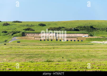 Poligono di tiro, Penally, Tenby, Wales, Regno Unito Foto Stock