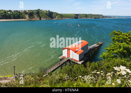 Tenby vecchia stazione di salvataggio, Tenby, Wales, Regno Unito Foto Stock