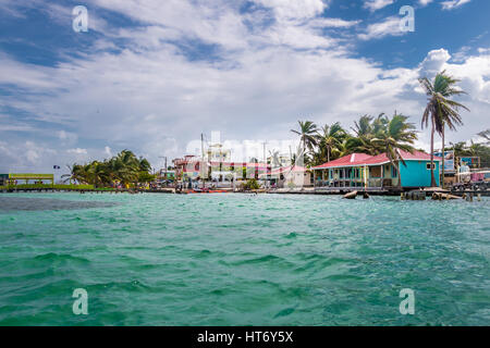 Caye Caulker, Belize Foto Stock