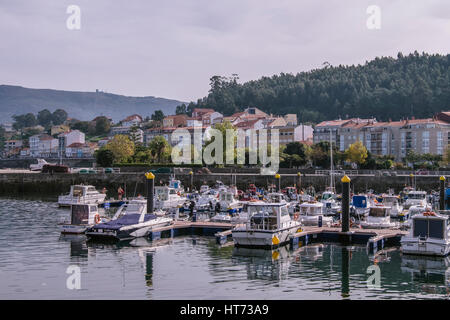 Il comune di Porto do Son comprende una raccolta di città costiere ed i villaggi nel "Ria de Muros e Noia", compresa la città di Porto do S Foto Stock