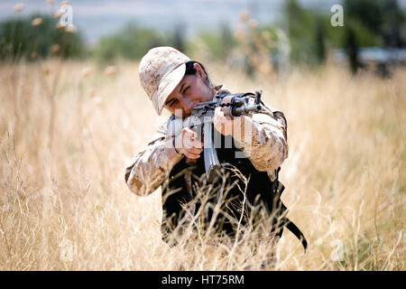 Donne curde del secondo battaglione, 6° Brigata, un tutte le unità femmina del peshmerga. sulaymaniyah, iraq Foto Stock