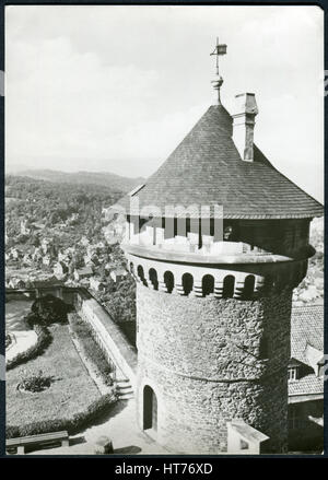 Germania - circa 1968: una cartolina A Stampato in Germania, mostra a Wernigerode Castle, circa 1968 Foto Stock