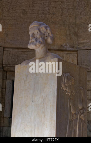 Memoriale monumentale padiglione dedicato a Ernst Abbe, Jena, Germania Foto Stock