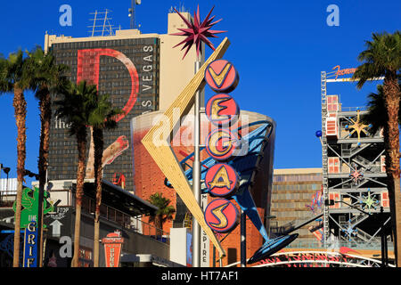 Fremont quartiere est, Quartiere Centrale, Las Vegas, Nevada, STATI UNITI D'AMERICA Foto Stock