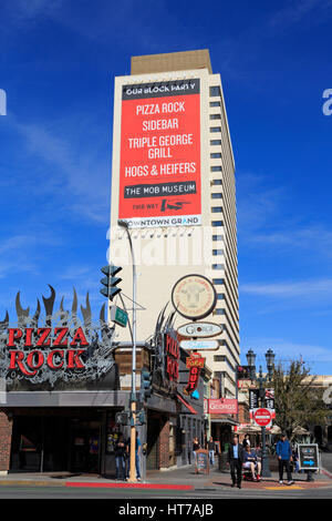 North 3rd Street, Quartiere Centrale, Las Vegas, Nevada, STATI UNITI D'AMERICA Foto Stock