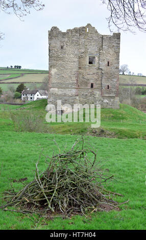 Il castello di Hopton Shropshire numero 3643 Foto Stock