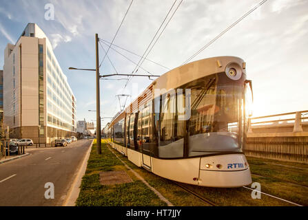 La Joliette District a Marsiglia, Francia Foto Stock