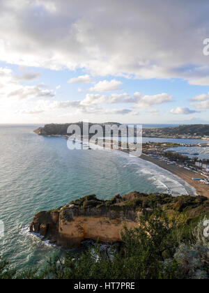 Faro di Capo Miseno, spiaggia miseno, medmar Foto Stock