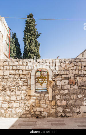 Re Davide tomba nella Città Vecchia di Gerusalemme, Israele Foto Stock