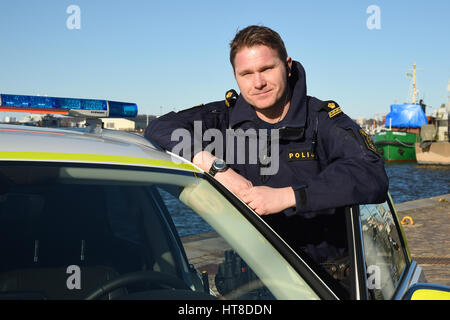 Varberg fortezza svedese fästning Varbergs Foto Stock