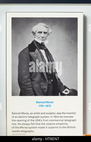 Ritratto di Samuel Morse 1791-1872 Foto Stock